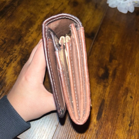 VINTAGE Coach Chocolate Leather kiss lock Wallet - Picture 5 of 7